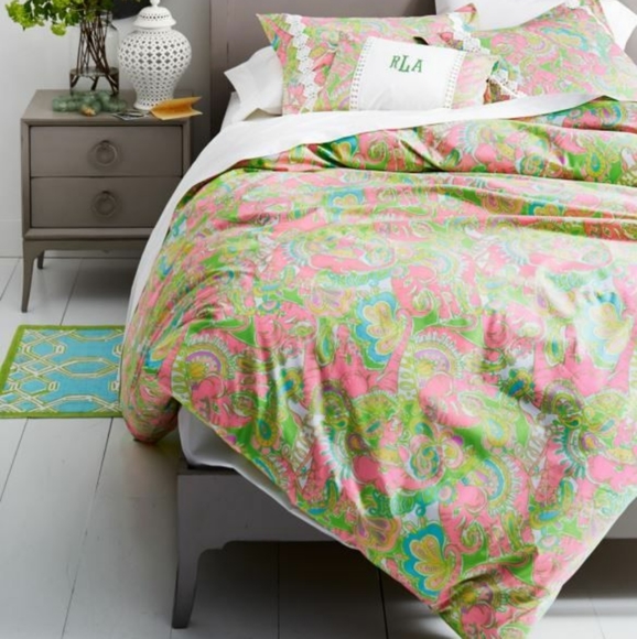 Lilly Pulitzer Bedding Chin Chin Duvet Cover Sham Queen Poshmark